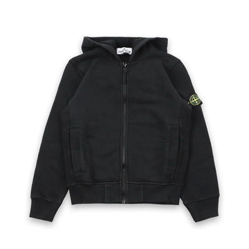 STONE ISLAND Stein Kinder Wappen Patch Kapuzenjacke (Schwarz) V0029 147717932 [P]