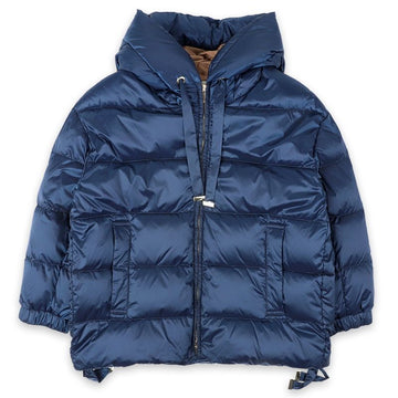 MaxMara Women's Felice Hooded Padded Jacket (Blue) 2529486155600 003 148462213 [P]