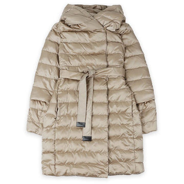 MAXMARA ノーブフ リバーシブル ベルト パディング コート (ダークベージュ) 2529496055600 148639051 [P]