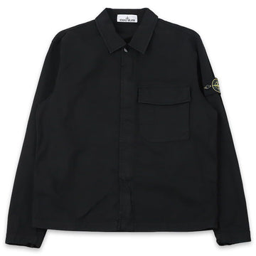 Stone Island Stone Men's Woven Patch Pocket Detail Overshirt Jacket (Black) L1S15 1200013 S0A10 V0029 150318139 [P]