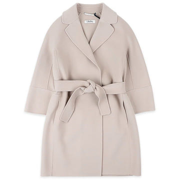 MaxMara Women Arona Belted Wool Coat (Beige) 2619011051600 051 150775931 [P]