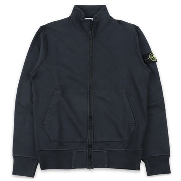 Stone Island Stone Men's Patch Cotton High Neck Zip-Up Jacket (Navy) L1S15 6100063 S0051 V0020 150877169 [P]