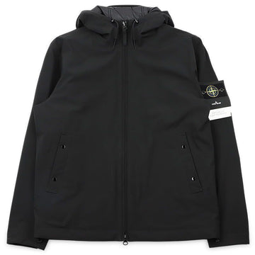 STONE ISLAND Männer Softshell-Hoodie mit Wappen-Patch schwarz 4100108 V0029 151665571 [P]