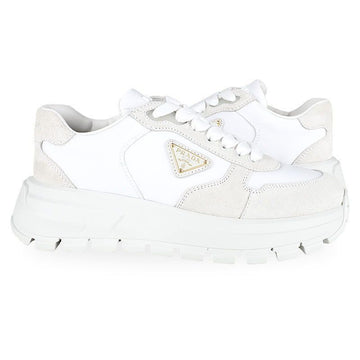 Prada Women's Flex 2.0 Suede Sneakers (White) 1E021O D7C F0009 F045 151801082 [P]