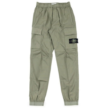 Stone Island Men's Patch Logo Straight Cargo Jogger Pants (Military) L1S15 3100031 S0003 V005G 151802576 [P]