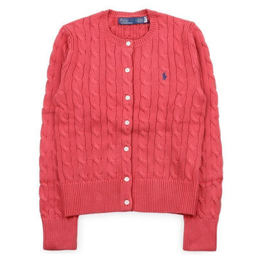 Polo Ralph Lauren Women's Logo Embroidered Cable Knit Cardigan 152161231 [P]