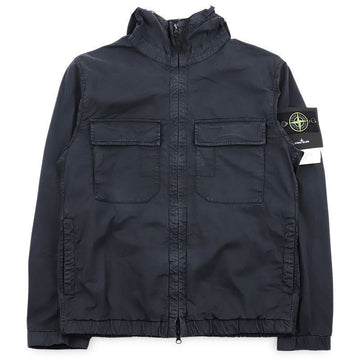 STONE ISLAND コットンツイルフードジャケット（ネイビー）L1S15 4100077 S0A10 V0020 152161663 [P]