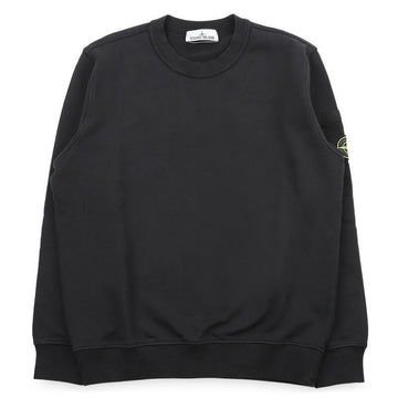 STONE ISLAND 男性用ワッペンパッチポケットコットンマンツーマン(ブラック) L1S15 6100019 S0410 V0029 152161998 [P]