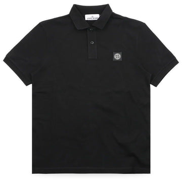 STONE ISLAND Männer Slim-Fit PK T-Shirt mit Logo-Patch (Schwarz) L1S15 2200008 S0017 V0029 152603732 [P]