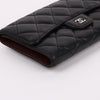 CHANEL Classic Silver Hardware Lambskin Flap Long Wallet 158581435 [P]