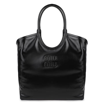 MIU MIU レザー トートバッグ 5BG321-2IEO-F0002-OOO 152199738 [P]