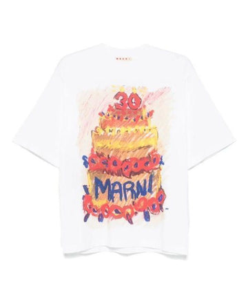 MARNI マルチカラーケーキプリントTシャツ 152200727 [P]