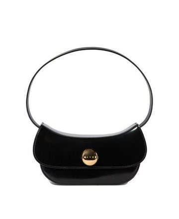 Marni Black Leather Butterfly Small Hobo Bag 152200733 [P]