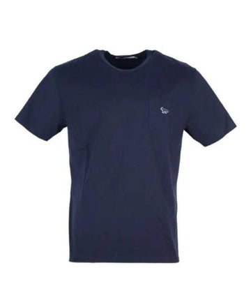 MAISON KITSUNE ネイビー フォックス パッチ クラシック ポケット Tシャツ 152200808 [P]
