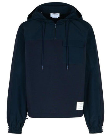 THOM BROWNE Ripstop und Wolltech Milano Halbzipper Kombi 07651 415 152201134 [P]