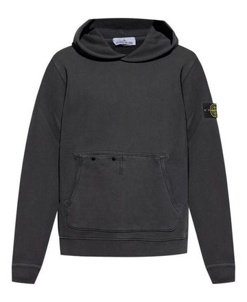 Stone Island Old Effect Cotton Diagonal Fleece Hoodie 811561041 V0129 152201660 [P]