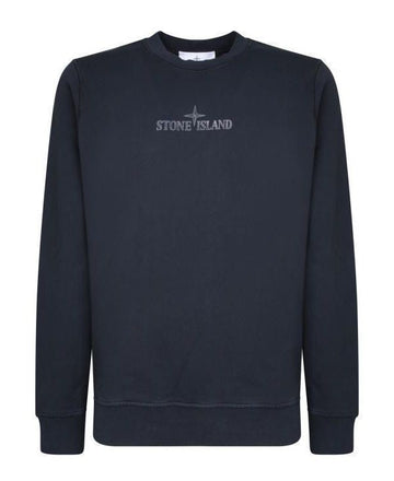 STONE ISLAND コットンフリースワンプリントクルー811566182V0020 152201665 [P]