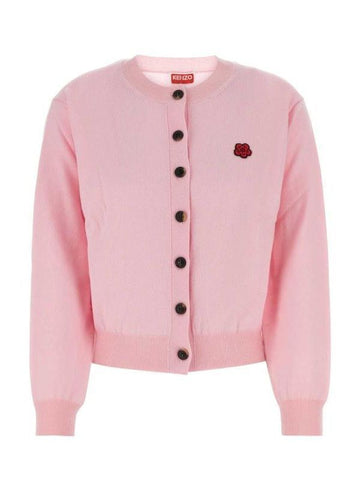 KENZO フラワーパッチウールカーディガン 152201945 [P]