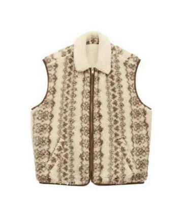 Isabel Marant Shearling Style Vest Jacket VE0377HA B3C02H ECBW 152202331 [P]