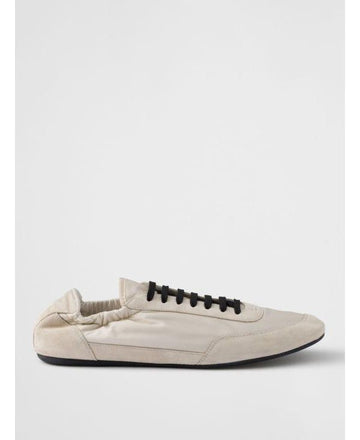 Prada Collapsible Nylon and Suede Sneakers 152203019 [P]