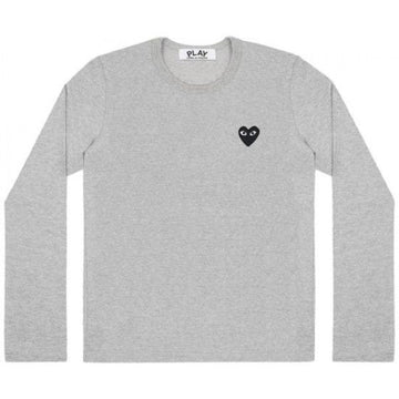 COMME DES GARCONS ブラックハートワッペン長袖Tシャツ AX T122 051 1 152203648 [P]
