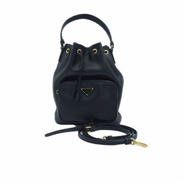 PRADA Duet Leder Mini Bucket Bag 158587846 [P]