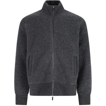 THOM BROWNE Wollfleece-Pullover mit Reißverschluss und Stehkragen 149147580 [P]