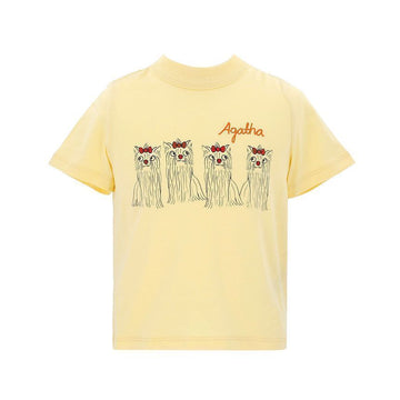 Mini Rodini Short Sleeve Agatha Dog Print Kids T-Shirt 2472014323 123761978 [P]