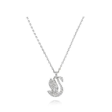 Swarovski Iconic Swan Rhodium Women's Necklace 5647872 136079522 [P]