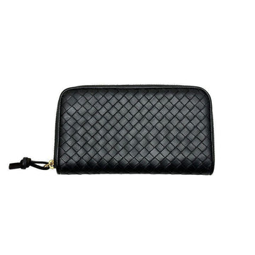 Bottega Veneta Intrecciato Black Long Wallet 5TBVW25118 147726150 [P]