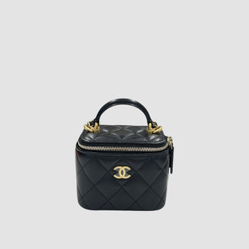 CHANEL Vanity Top Handle Square Lambskin AP2198 31 Series 158603534 [P]