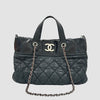 CHANEL Large Logo Round Chain Shoulder Tote Bag 17 Series 158603919 [P]