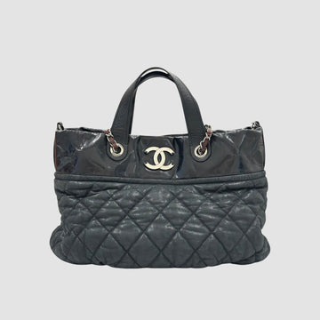 CHANEL Runde Schultertasche mit Kette, großes Logo 17. Serie 158603919 [P]