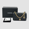 CHANEL Season Coin Flap Bag Chain Black AS4000 158604731 [P]