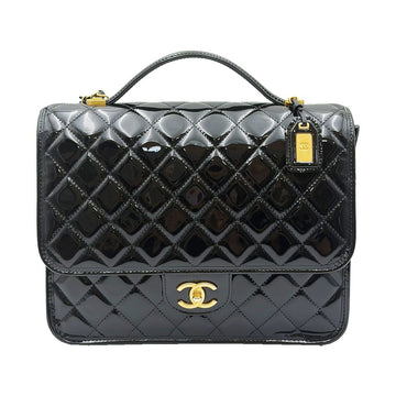 CHANEL Black Patent School Memory Backpack AS3662 158604874 [P]