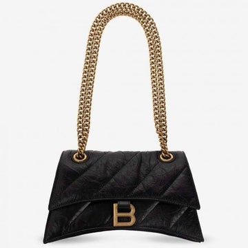 BALENCIAGA CRUSH kleine Ketten Tasche (716351 210J1 1000) 114938424 [P]