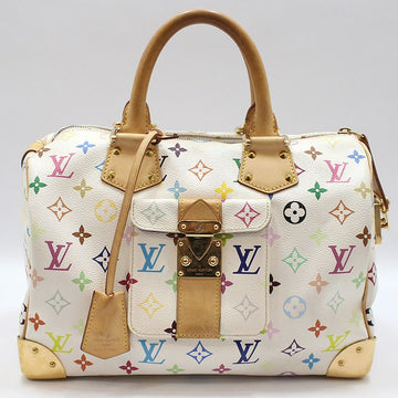 Louis Vuitton Monogram White Multi Speedy 30 Tote Bag M92643 158607150 [P]