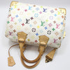 LOUIS VUITTON モノグラム ホワイト マルチ スピーディ30 トートバッグ M92643 158607150 [P]