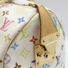 LOUIS VUITTON モノグラム ホワイト マルチ スピーディ30 トートバッグ M92643 158607150 [P]