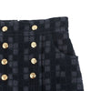 Gucci GG Gold Button Tweed Skirt Size 38 37553K-2 158607172 [P]