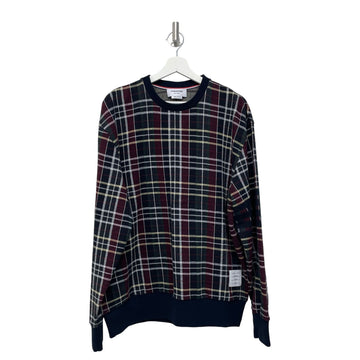 THOM BROWNE MJT500A ジャカード チェック スウェットシャツ H00357 158608119 [P]