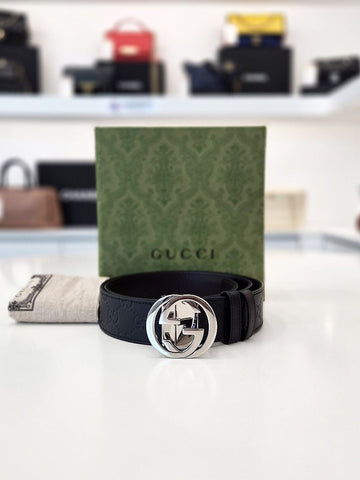 Gucci Reversible Men's Belt Black 95 158608500 [P]