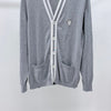 Brunello Cucinelli Cotton Logo Cardigan Grey XL 158608553 [P]