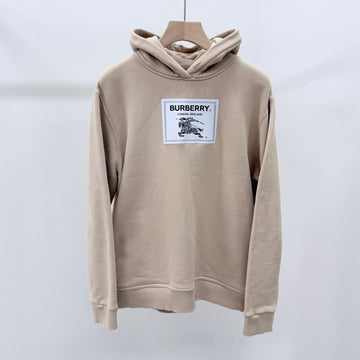 Burberry Prosum Label Cotton Hoodie Beige 158608564 [P]