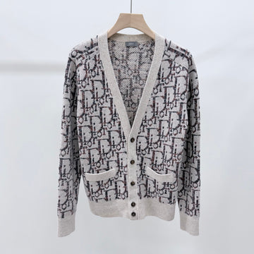 Dior Oblique Jacquard Cardigan Beige 158608575 [P]