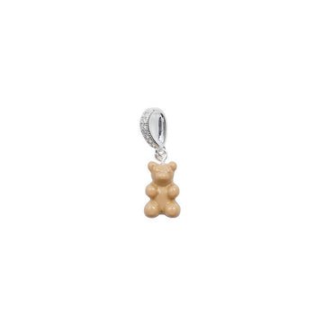 Crystal Haze Jewelry Nostalgia Bear Fabe Connector Silver Salt Caramel 152735424 [P]