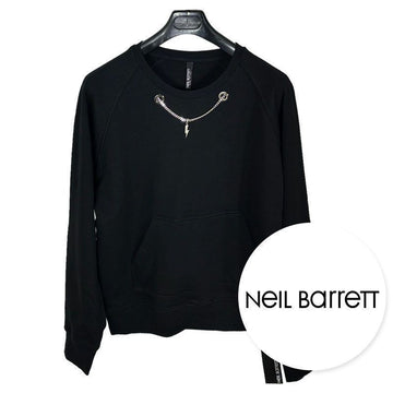 NEIL BARRETT Herren Chain Sweatshirt T-Shirt Schwarz PBJS595E N508S 2012 151232491 [P]