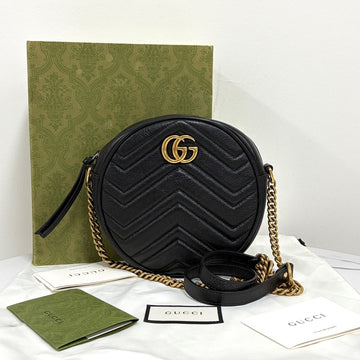 Gucci Matelasse Tambourine Chain Crossbody Bag Black (550154) 158611834 [P]
