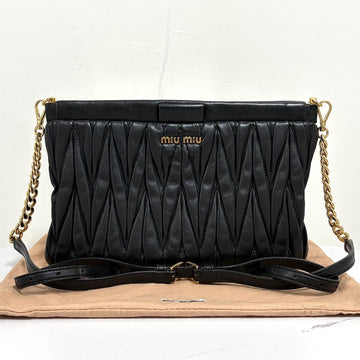 MIU MIU Ketten-Crossbody-Tasche Schwarz 158612267 [P]