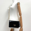 Prada Leather Chain Crossbody Bag Black (1BD350) 158612646 [P]